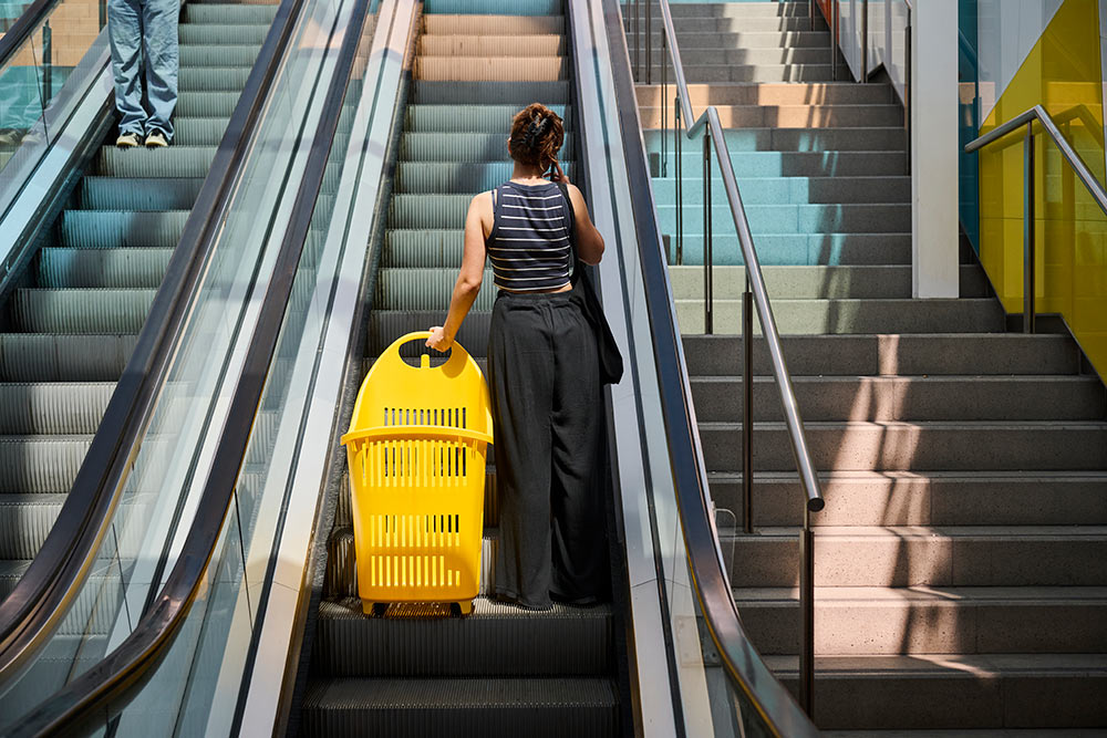 freno para cesta en escalera mecanica